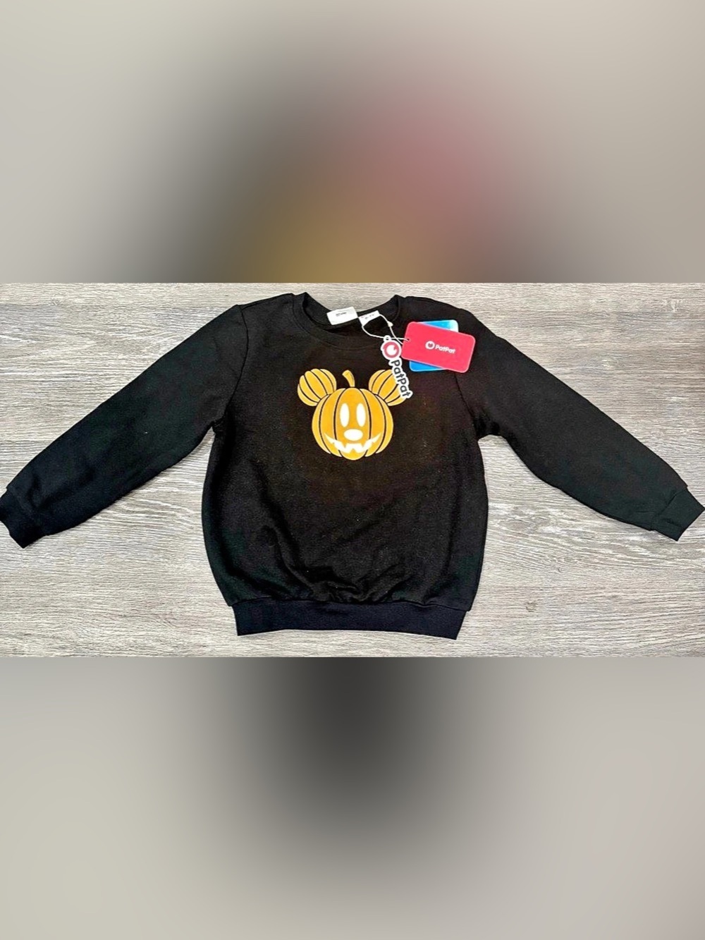 Disney Pumpkin Sweatshirt  6-7Y NWT